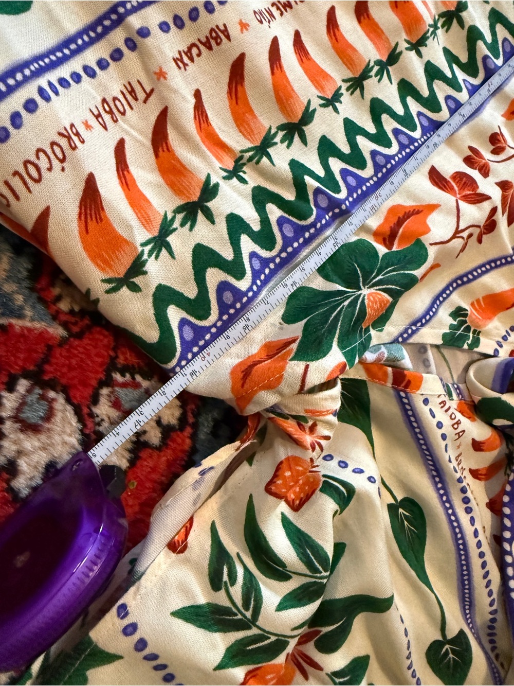 Farm Rio V Neck Floral Tie-Front Maxi Dress - Picture 8 of 12